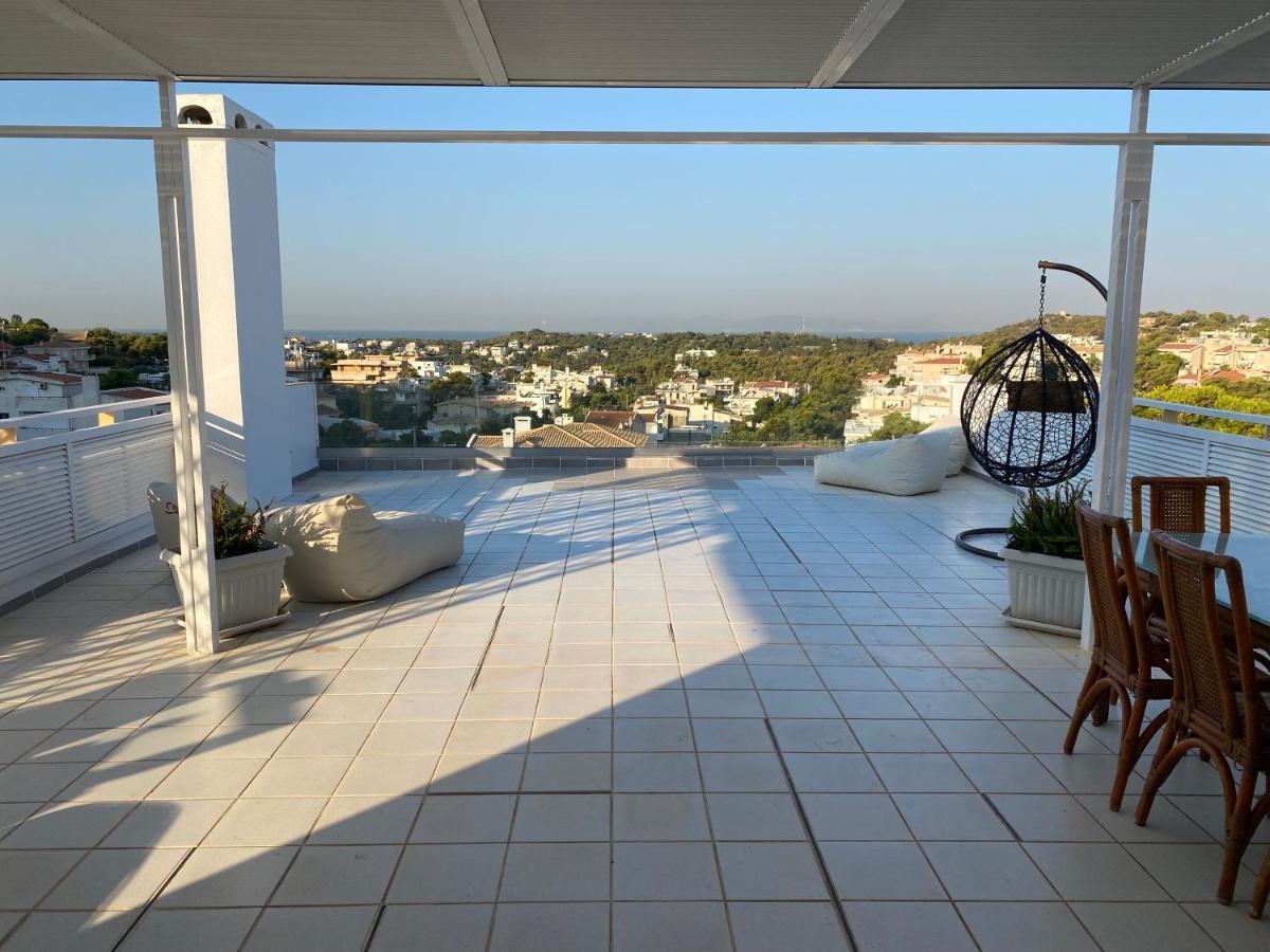 אתונה Villasonboard Vouliagmeni Penthouse Veranda Sea-View & Beach מראה חיצוני תמונה