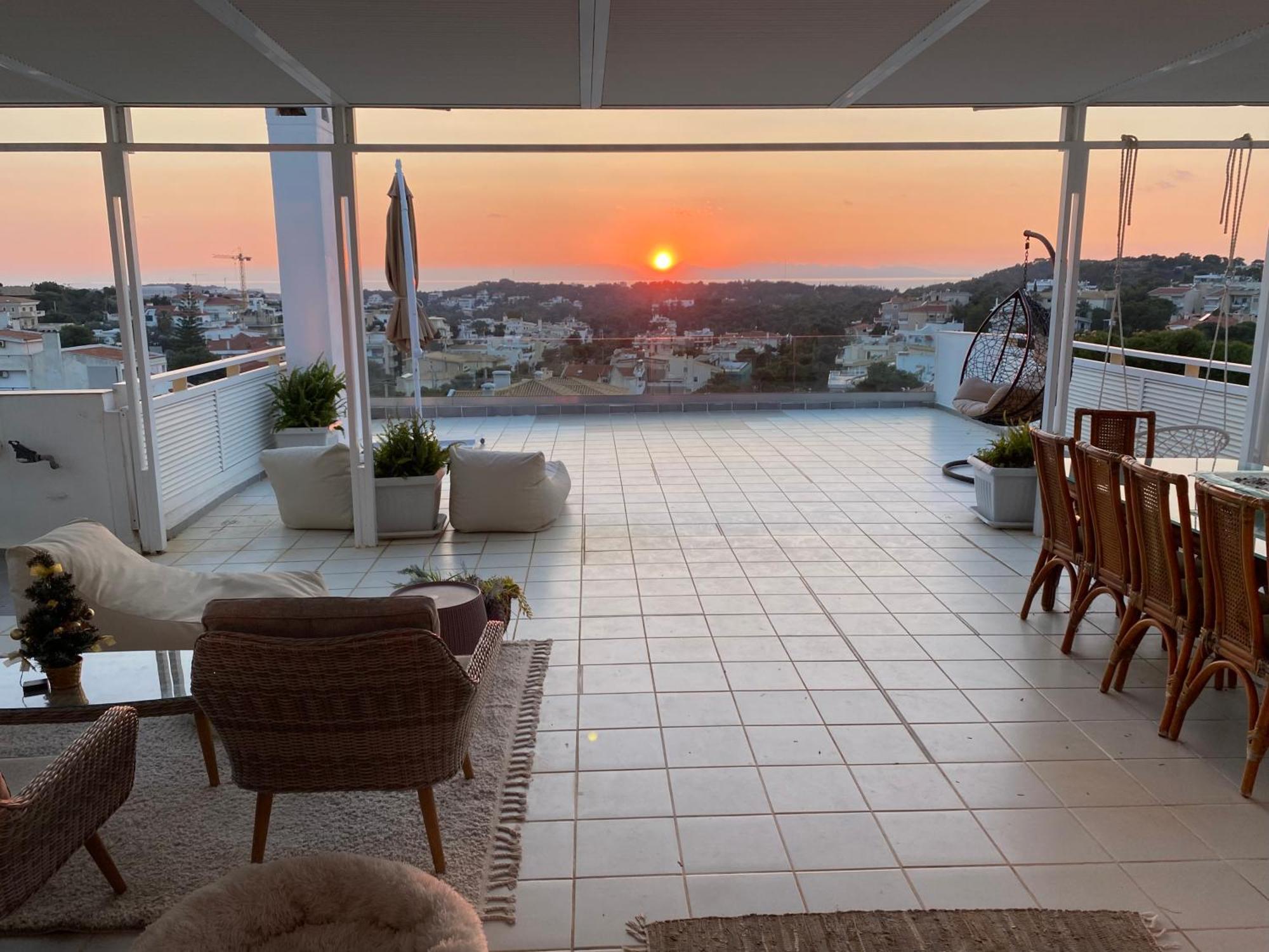 אתונה Villasonboard Vouliagmeni Penthouse Veranda Sea-View & Beach מראה חיצוני תמונה